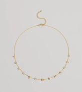 Dainty Chic Geometric Charm Rhinestone Necklace